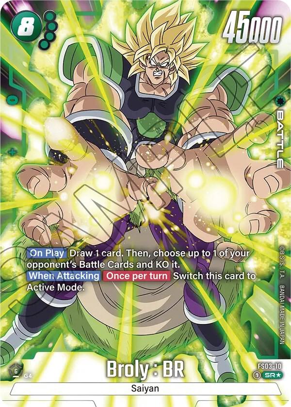 Broly : BR (Bonus Pack Alternate Art) FS03-10 card from Starter Deck 3: Broly