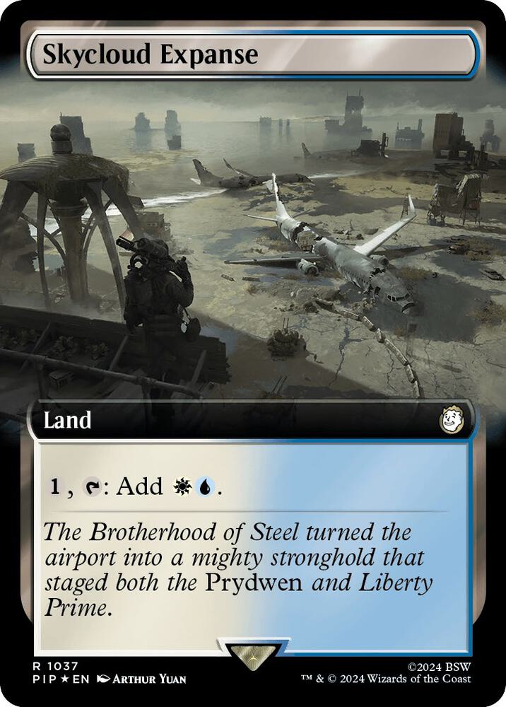 Skycloud Expanse (Extended Art) (Surge Foil) 1037 card from Universes Beyond: Fallout