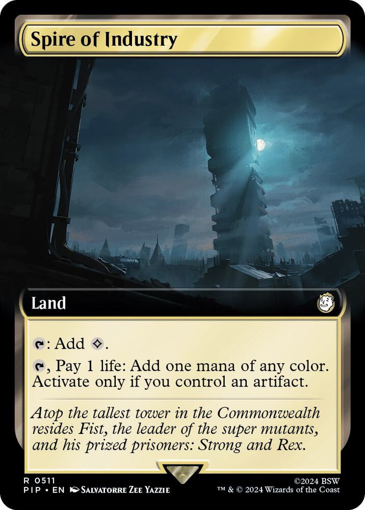 Spire of Industry (Extended Art) 511 card from Universes Beyond: Fallout