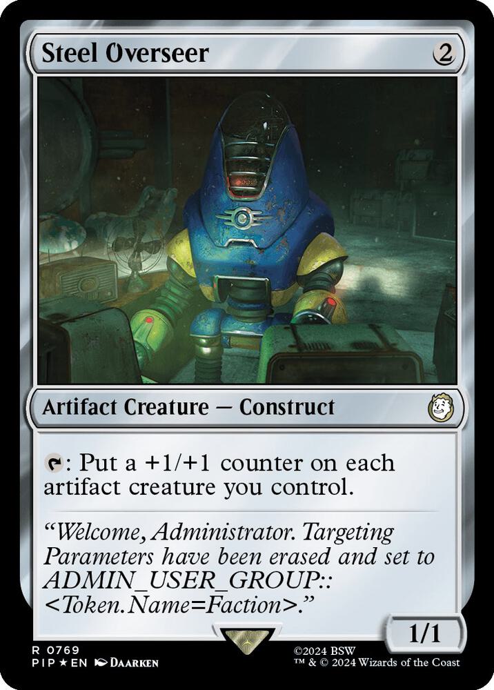 Steel Overseer (Surge Foil) 769 card from Universes Beyond: Fallout