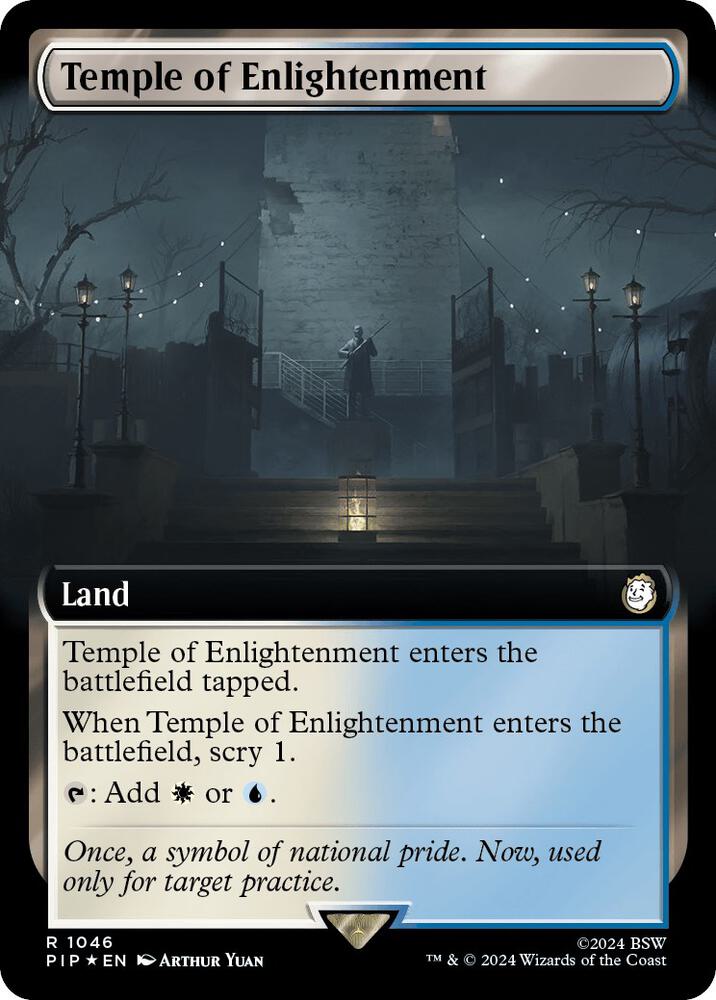 Temple of Enlightenment (Extended Art) (Surge Foil) 1046 card from Universes Beyond: Fallout