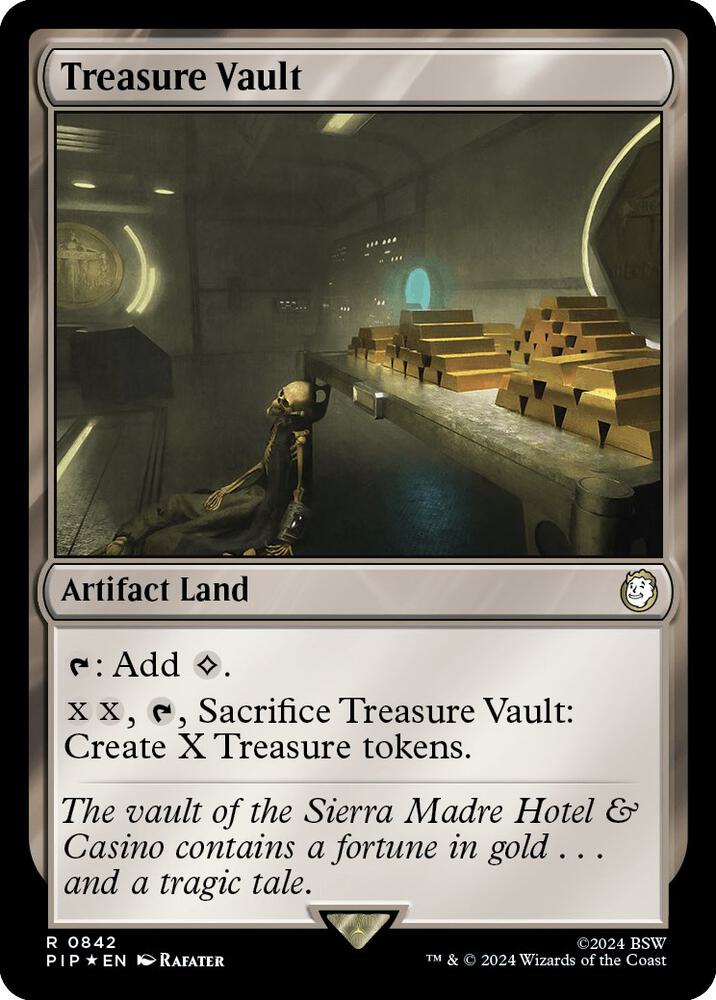 Treasure Vault (Surge Foil) 842 card from Universes Beyond: Fallout