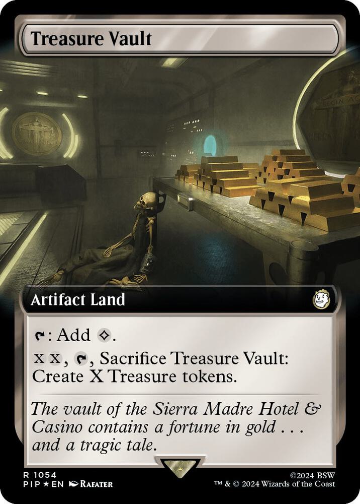 Treasure Vault (Extended Art) (Surge Foil) 1054 card from Universes Beyond: Fallout