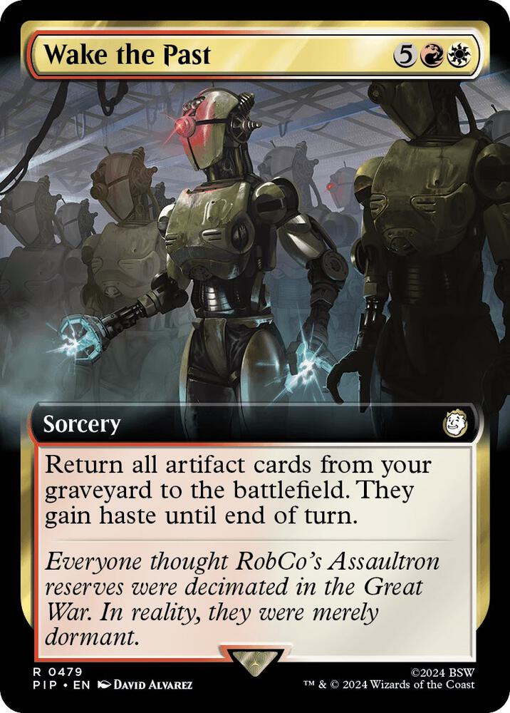 Wake the Past (Extended Art) 479 card from Universes Beyond: Fallout