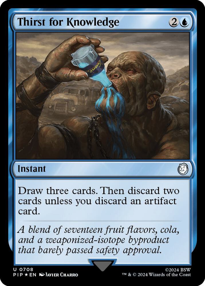 Thirst for Knowledge (Surge Foil) 708 card from Universes Beyond: Fallout