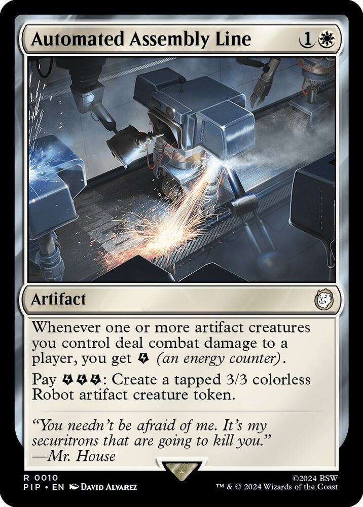 Automated Assembly Line 10 card from Universes Beyond: Fallout