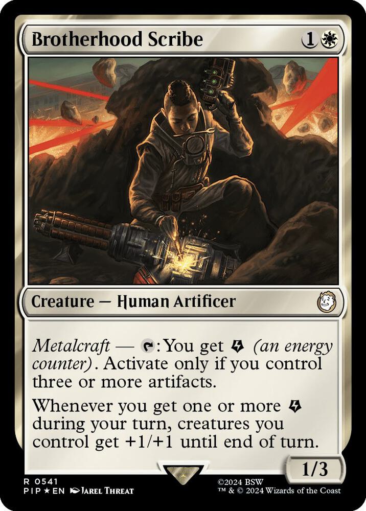 Brotherhood Scribe (Surge Foil) 541 card from Universes Beyond: Fallout