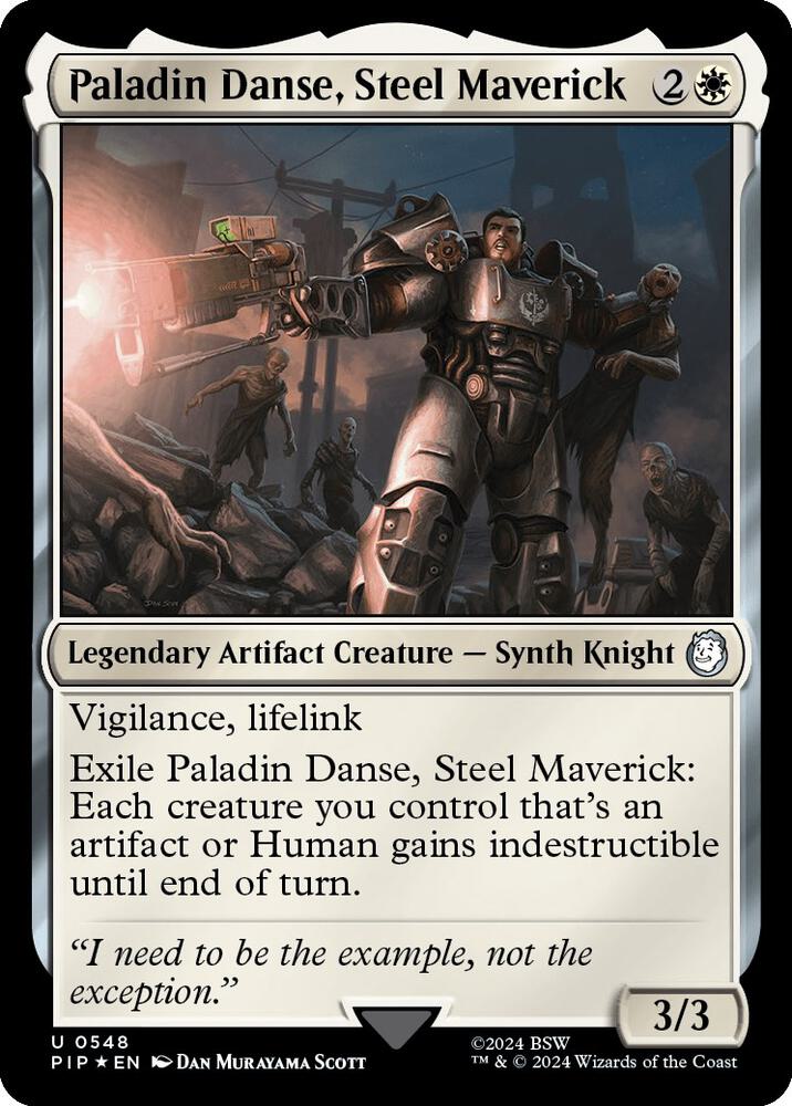 Paladin Danse, Steel Maverick (Surge Foil) 548 card from Universes Beyond: Fallout