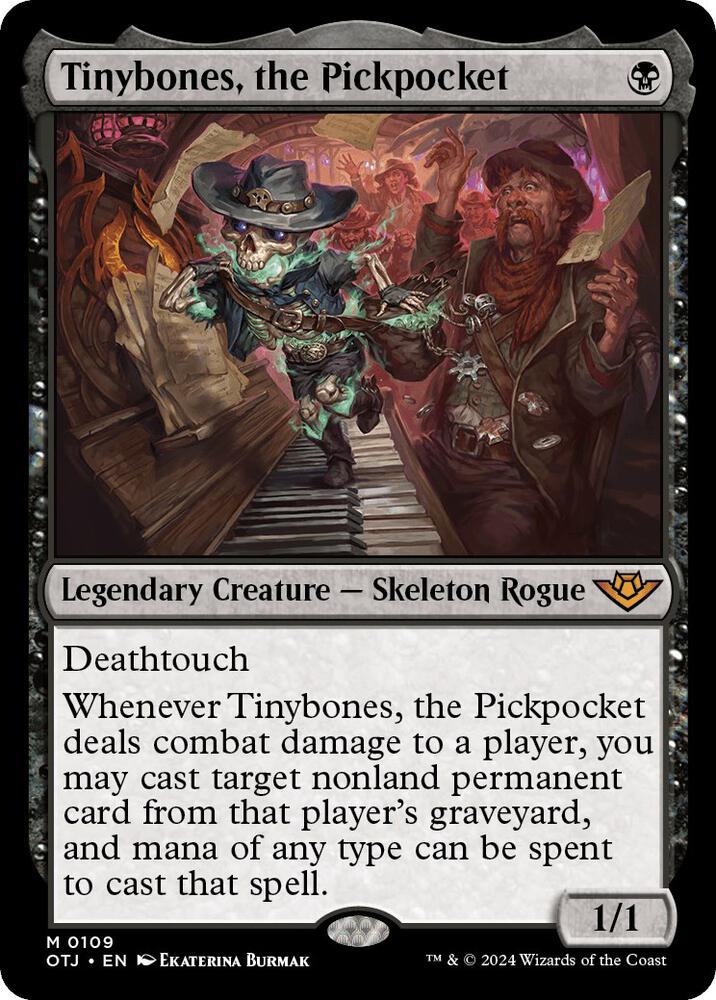 Tinybones, the Pickpocket 109 card from Outlaws of Thunder Junction