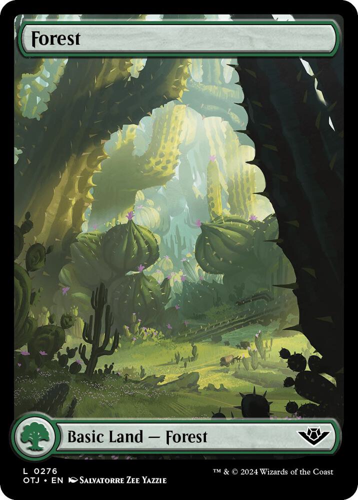 Forest 276 card from Outlaws of Thunder Junction