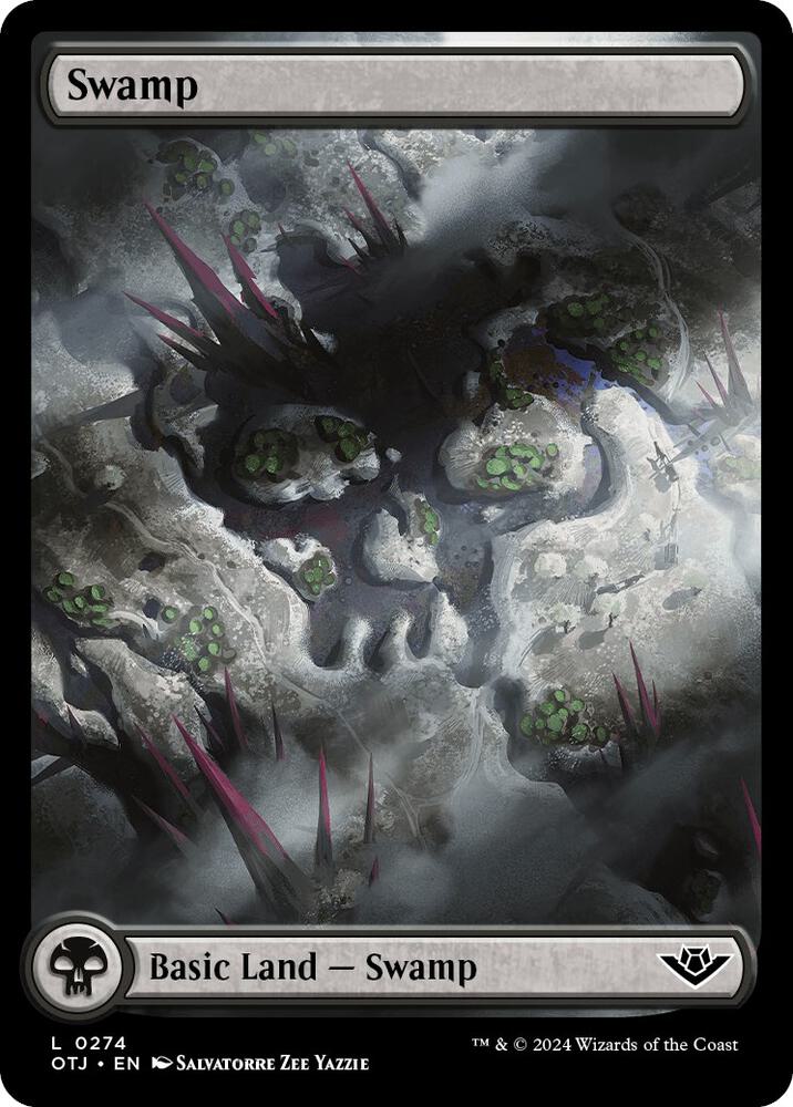Swamp 274 card from Outlaws of Thunder Junction