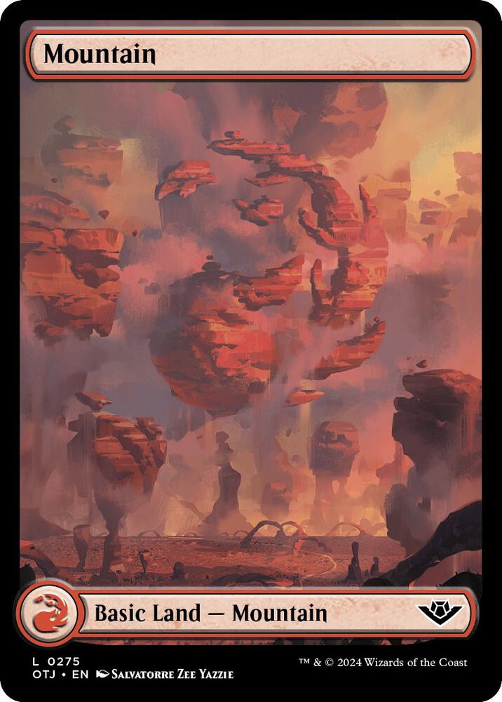 Mountain 275 card from Outlaws of Thunder Junction