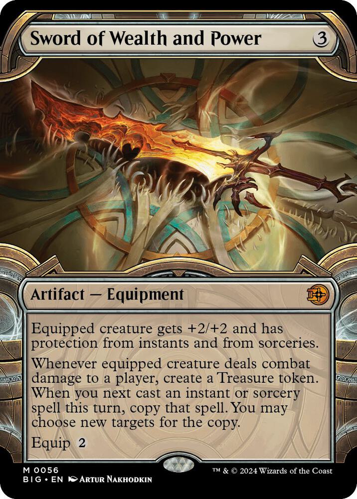 Sword of Wealth and Power (Showcase) 56 card from Outlaws of Thunder Junction: The Big Score