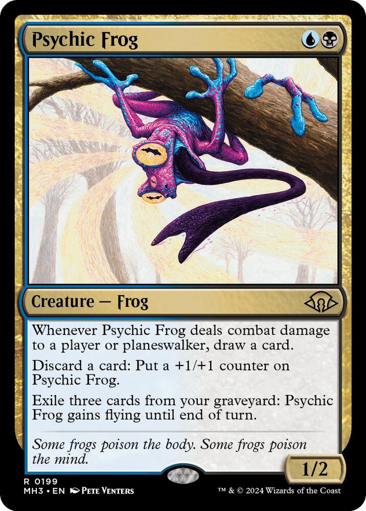 Psychic Frog 199 card from Modern Horizons 3
