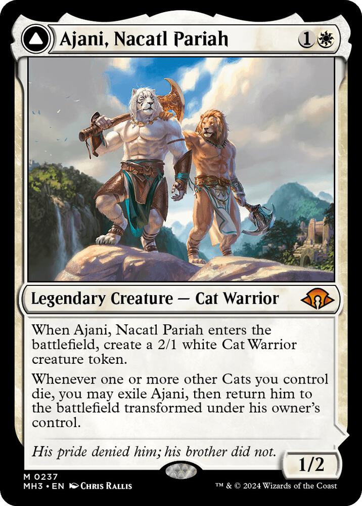 Ajani, Nacatl Pariah 237 card from Modern Horizons 3
