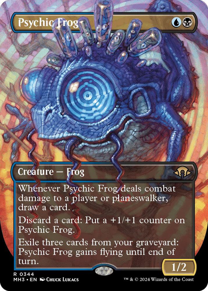 Psychic Frog (Borderless) 344 card from Modern Horizons 3