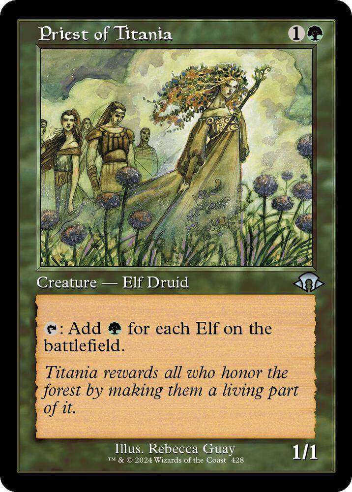Priest of Titania (Retro Frame) 428 card from Modern Horizons 3