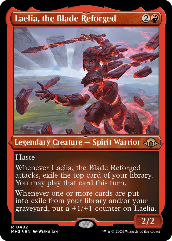 Laelia, the Blade Reforged (Foil Etched) 482 card from Modern Horizons 3