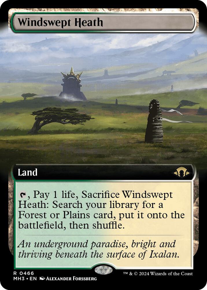 Windswept Heath (Extended Art) 466 card from Modern Horizons 3
