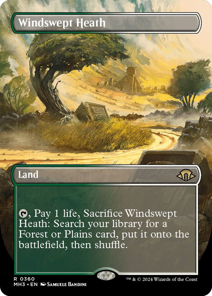 Windswept Heath (Borderless) 360 card from Modern Horizons 3
