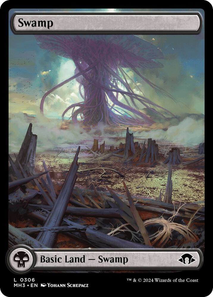 Swamp 306 card from Modern Horizons 3