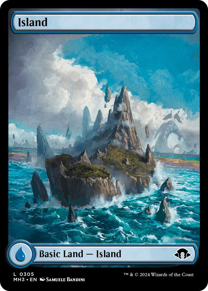 Island 305 card from Modern Horizons 3