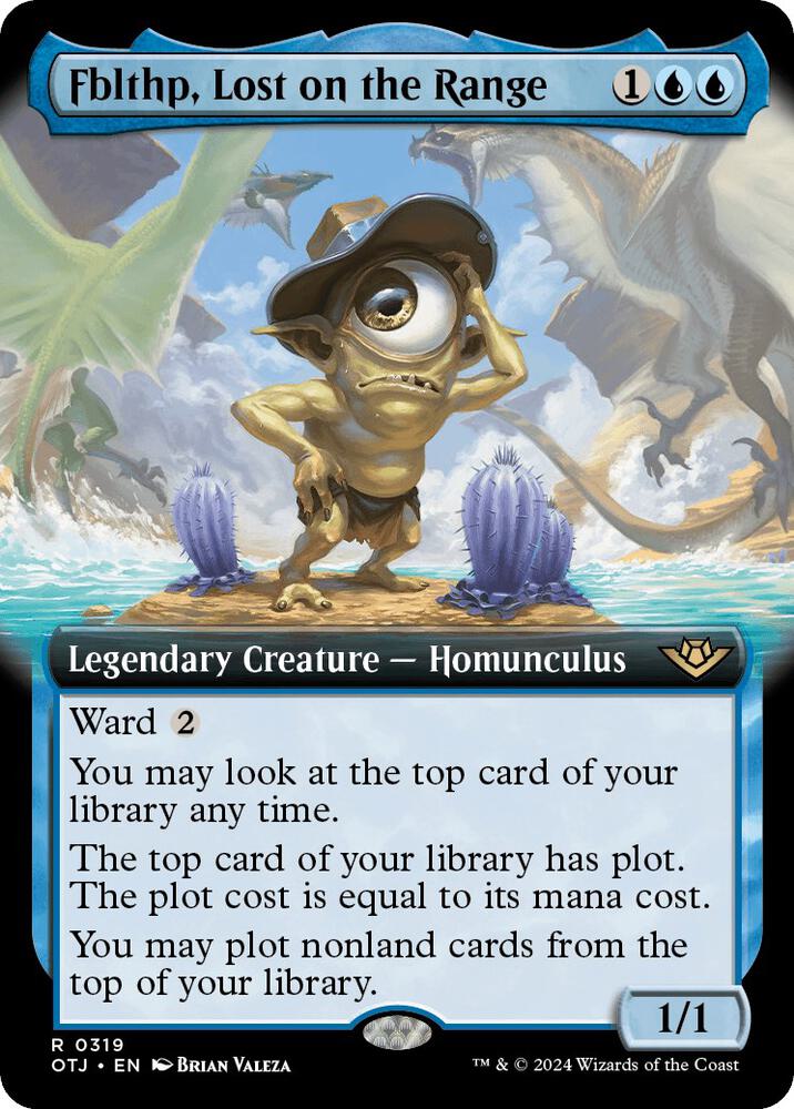 Fblthp, Lost on the Range (Extended Art) 319 card from Outlaws of Thunder Junction