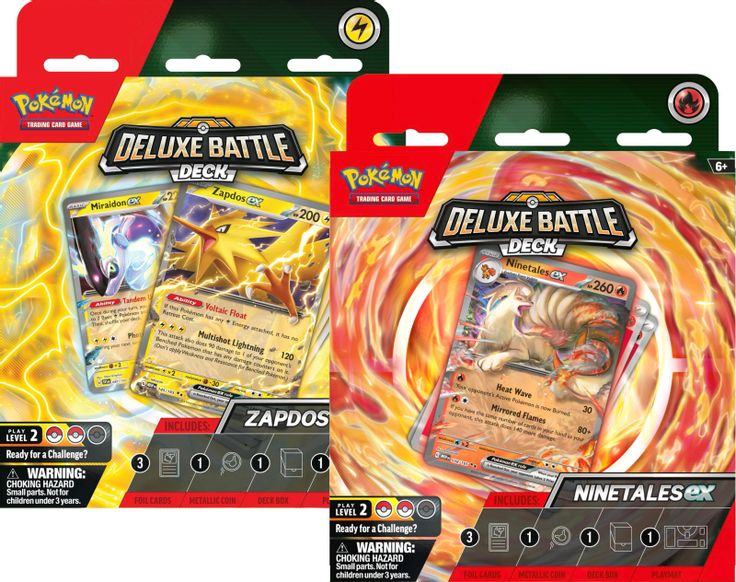 Deluxe Battle Deck: Zapdos ex/Ninetales ex [Set of 2] sealed product from Miscellaneous Cards & Products