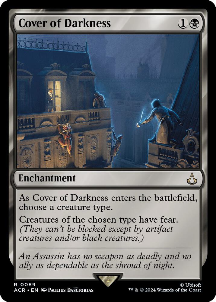 Cover of Darkness 89 card from Universes Beyond: Assassin's Creed