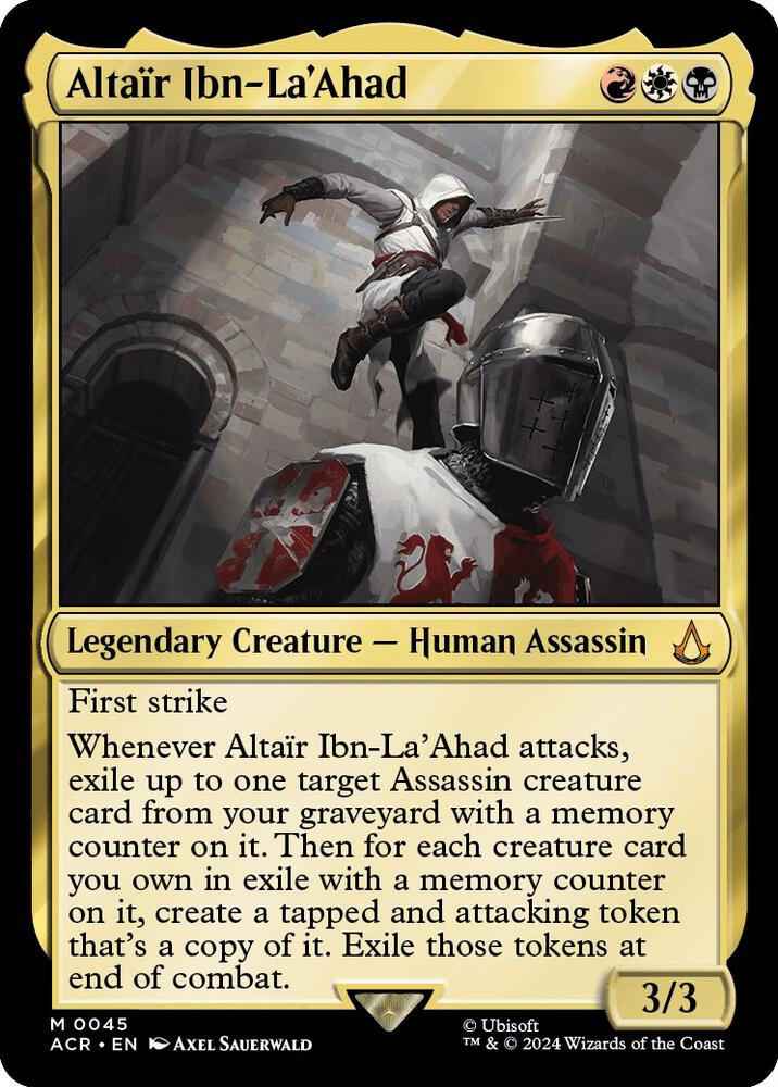 Altair Ibn-La'Ahad 45 card from Universes Beyond: Assassin's Creed