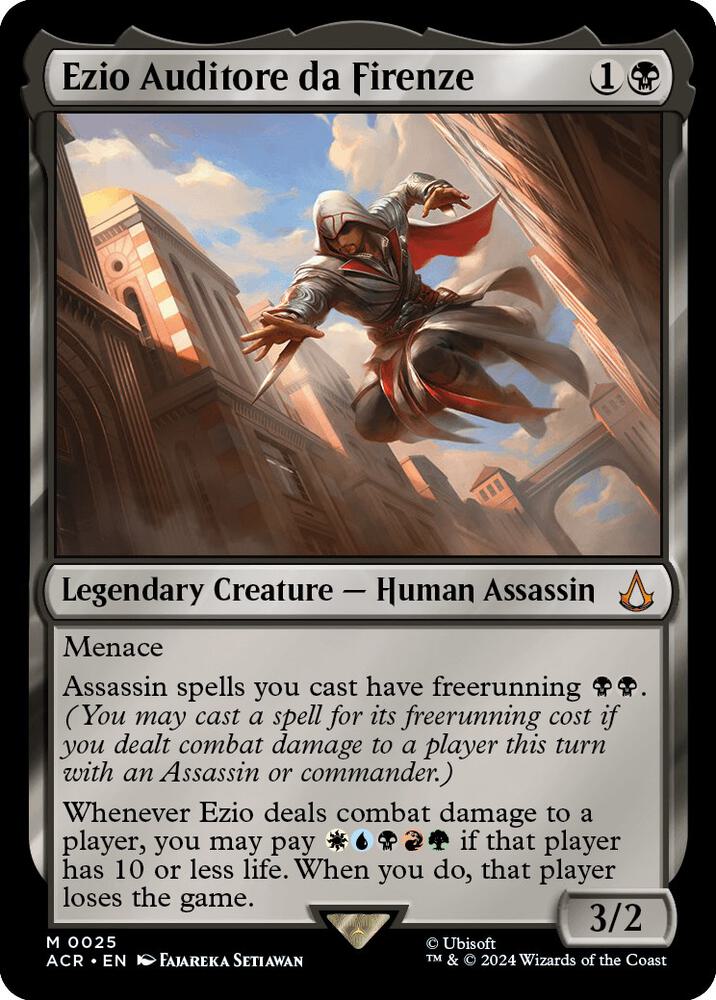 Ezio Auditore da Firenze 25 card from Universes Beyond: Assassin's Creed