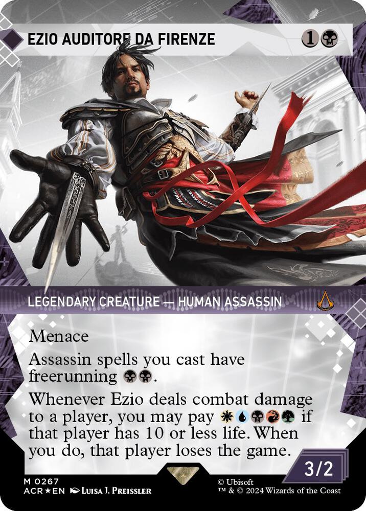 Ezio Auditore da Firenze (Showcase) (Textured Foil) 267 card from Universes Beyond: Assassin's Creed