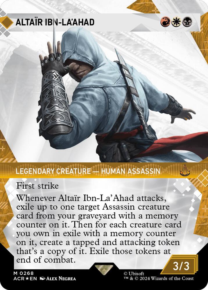 Altair Ibn-La'Ahad (Showcase) (Textured Foil) 268 card from Universes Beyond: Assassin's Creed