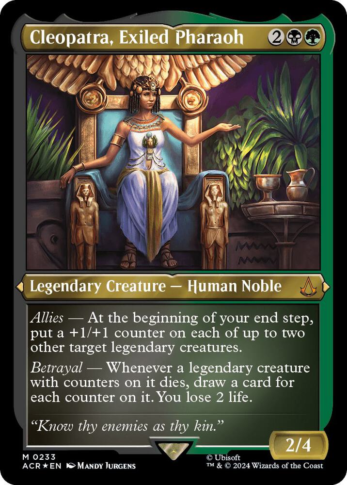 Cleopatra, Exiled Pharaoh (Foil Etched) 233 card from Universes Beyond: Assassin's Creed