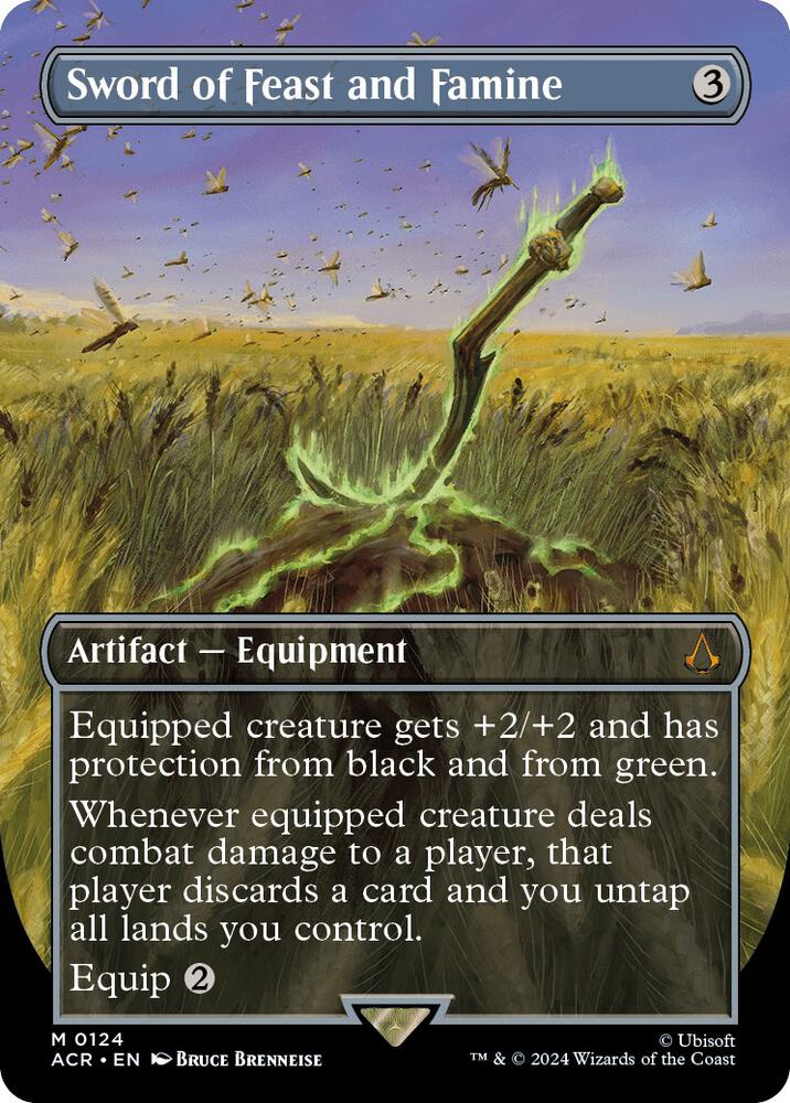 Sword of Feast and Famine (Borderless) 124 card from Universes Beyond: Assassin's Creed