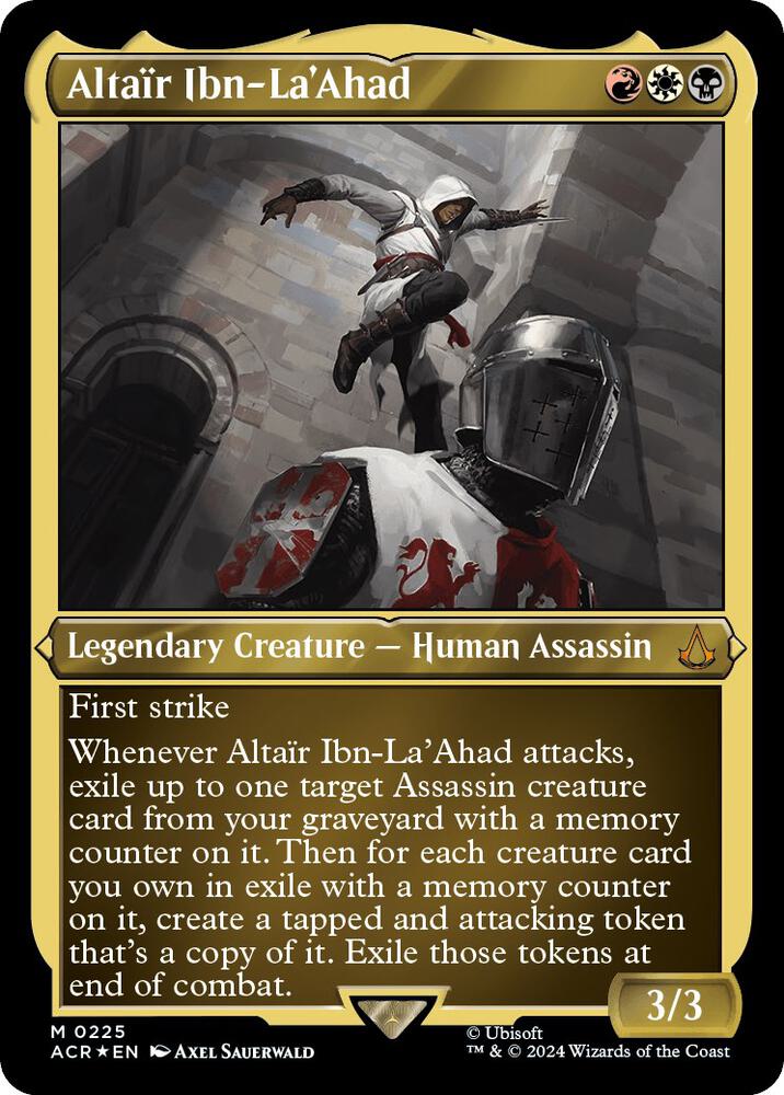 Altair Ibn-La'Ahad (Foil Etched) 225 card from Universes Beyond: Assassin's Creed