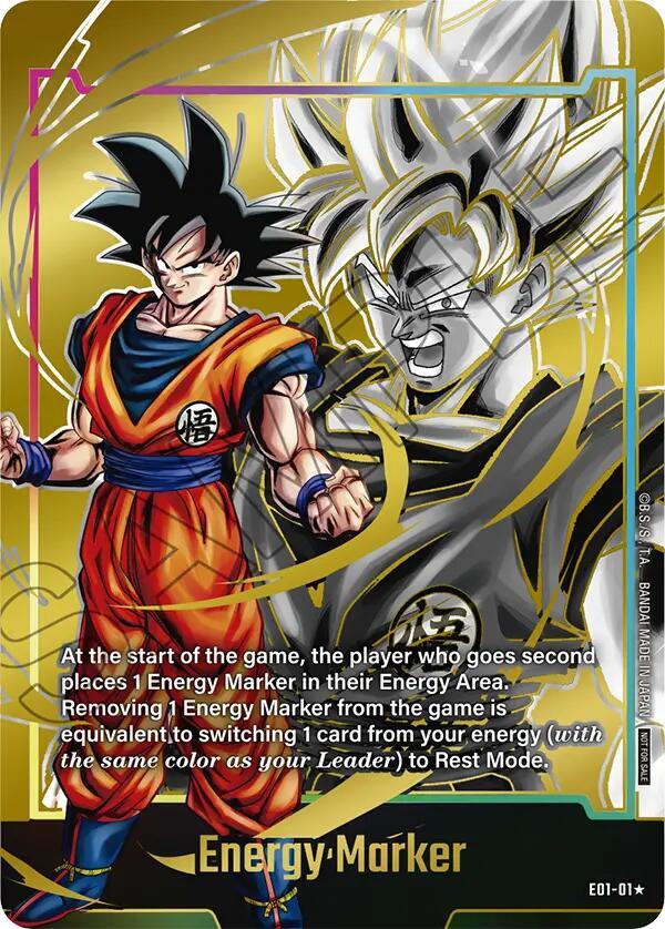 Energy Marker (Gold) E01-01 card from Fusion World Energy Markers