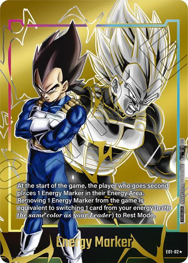 Energy Marker (Gold) E01-02 card from Fusion World Energy Markers