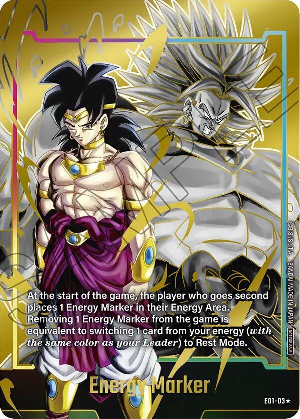 Energy Marker (Gold) E01-03 card from Fusion World Energy Markers
