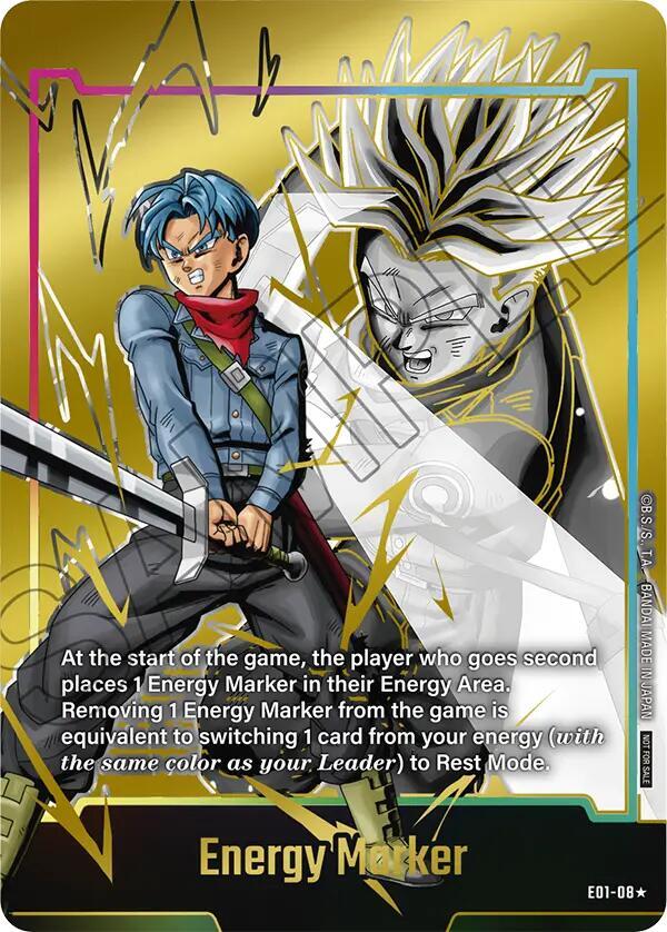 Energy Marker (Gold) E01-08 card from Fusion World Energy Markers