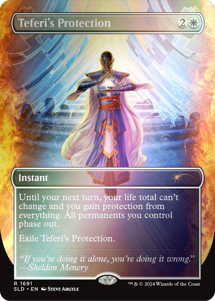 Teferi's Protection (Rainbow Foil) 1691 card from Secret Lair Drop Series