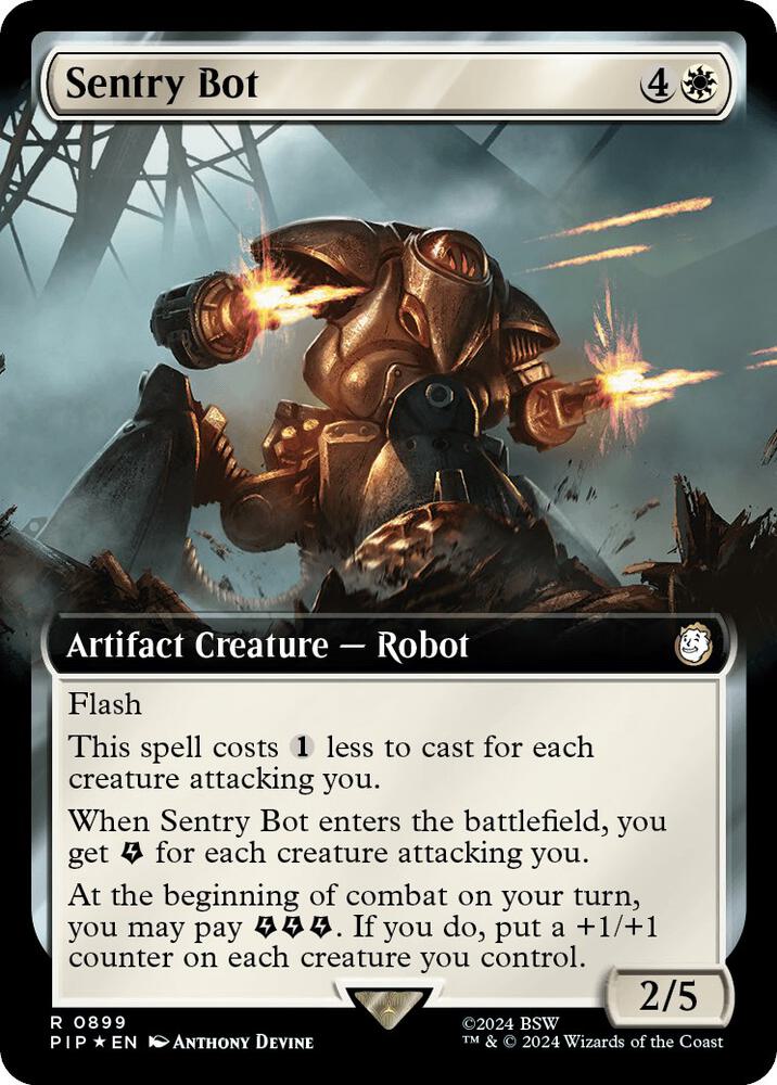 Sentry Bot (Extended Art) (Surge Foil) 899 card from Universes Beyond: Fallout