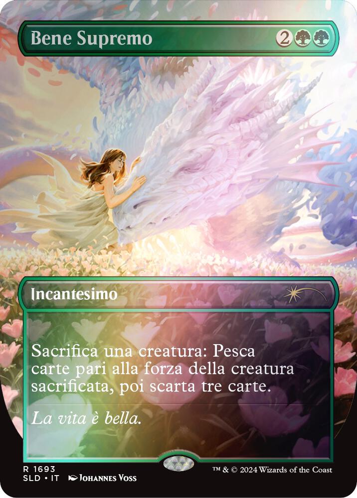 Greater Good (Italian) - "Bene Supremo" (Rainbow Foil) 1693 card from Secret Lair Drop Series