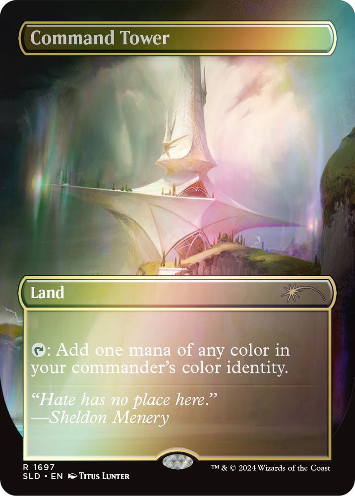 Command Tower (Rainbow Foil) 1697 card from Secret Lair Drop Series