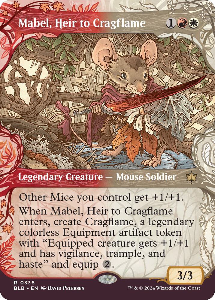Mabel, Heir to Cragflame (Showcase) 336 card from Bloomburrow