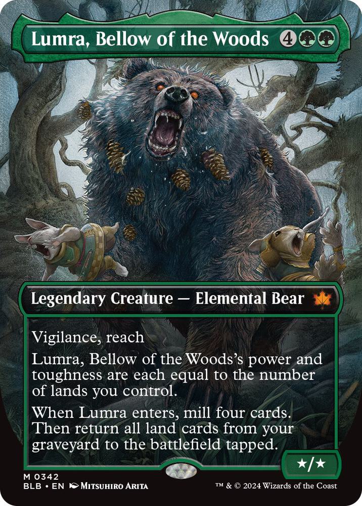 Lumra, Bellow of the Woods (Borderless) 342 card from Bloomburrow