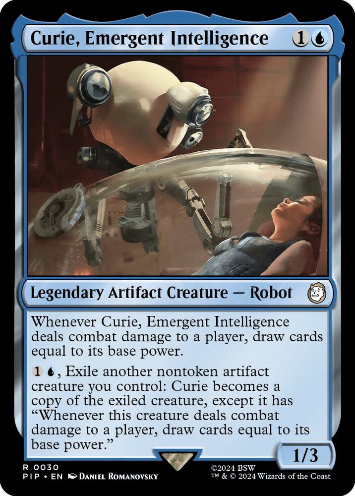 Curie, Emergent Intelligence 30 card from Universes Beyond: Fallout