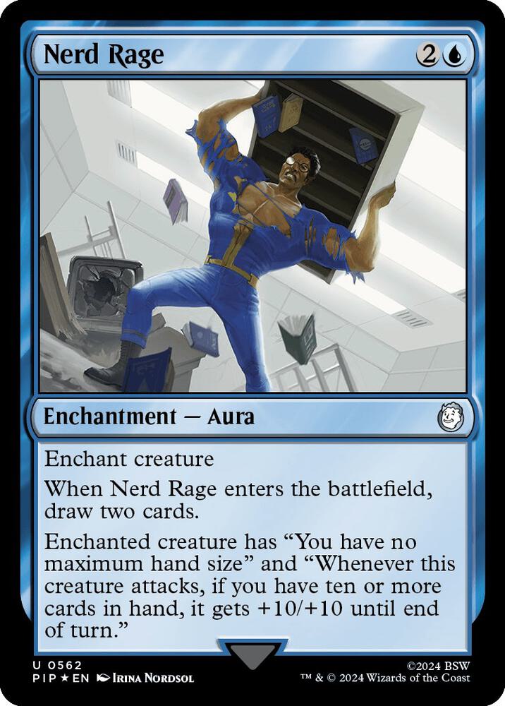 Nerd Rage (Surge Foil) 562 card from Universes Beyond: Fallout