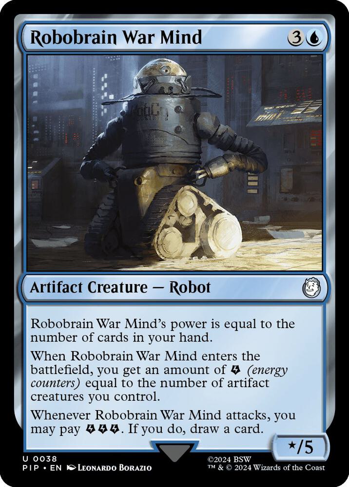 Robobrain War Mind 38 card from Universes Beyond: Fallout