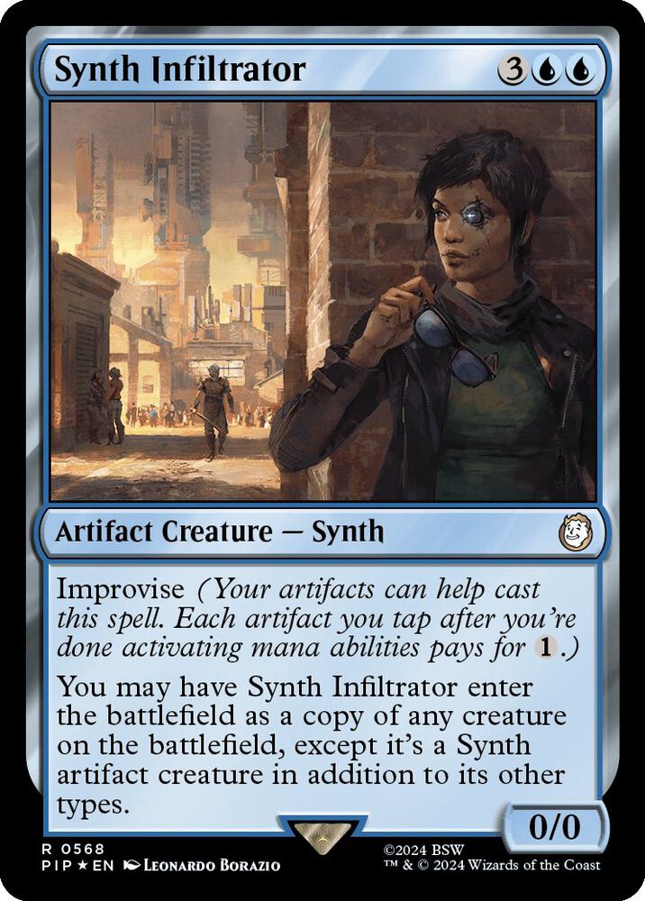 Synth Infiltrator (Surge Foil) 568 card from Universes Beyond: Fallout